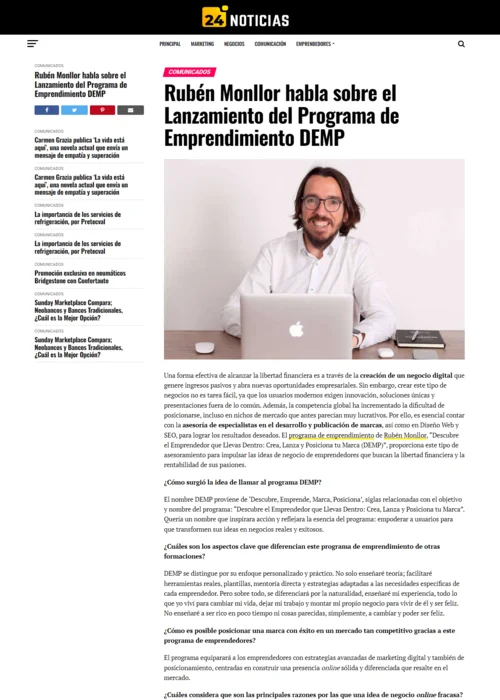 24noticias es comunicados ruben monllor habla sobre el lanzamiento del programa de emprendimiento demp 2024 06 19 12 54 01