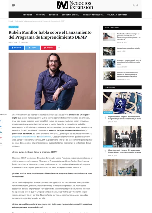 negociosexpansion ruben monllor habla sobre el lanzamiento del programa de emprendimiento demp 2024 06 19 12 48 54